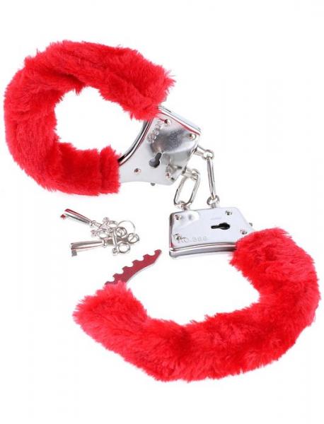 Fetish Fantasy Beginners Furry Cuffs Red