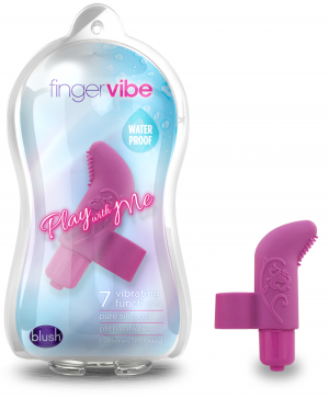 Blush Silicone Finger Vibe Lavender