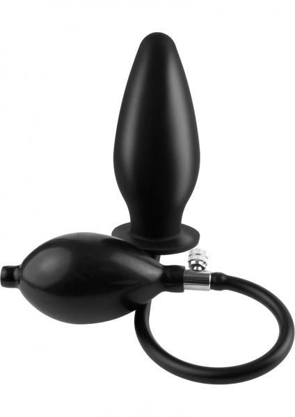 Anal Fantasy Inflatable Silicone Plug Black