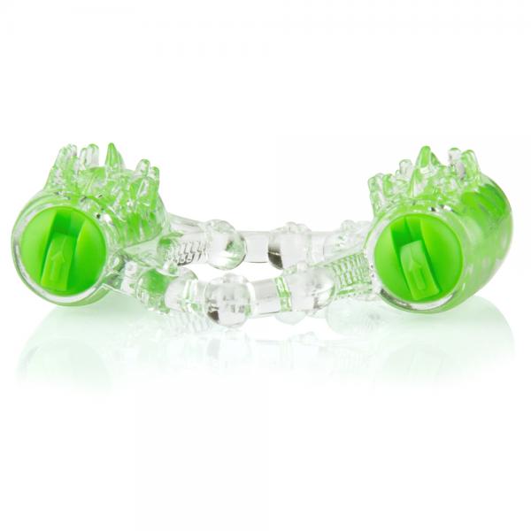 Color Pop Two O Quickie Green Vibrating Ring