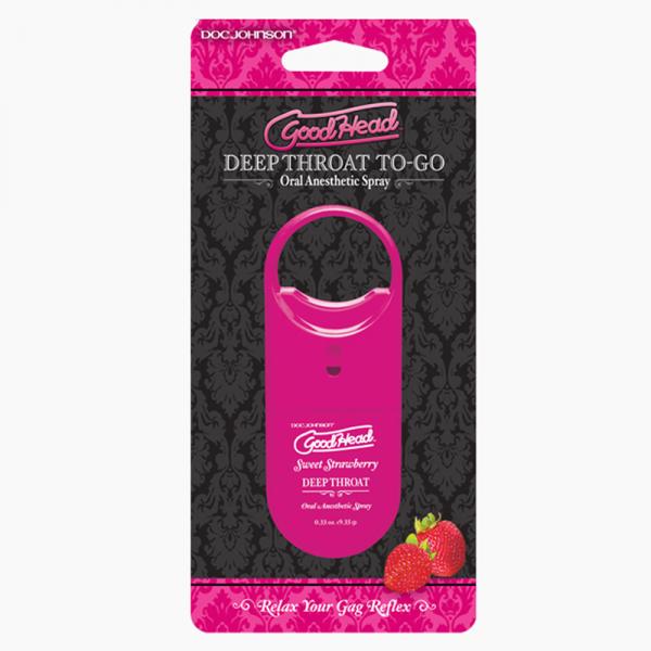 Goodhead Deep Throat To Go Strawberry Spray