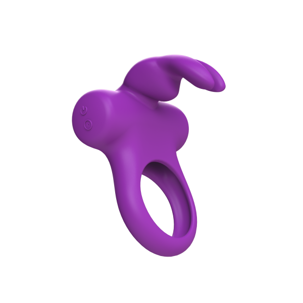 Frisky Bunny Vibrating Ring Purple