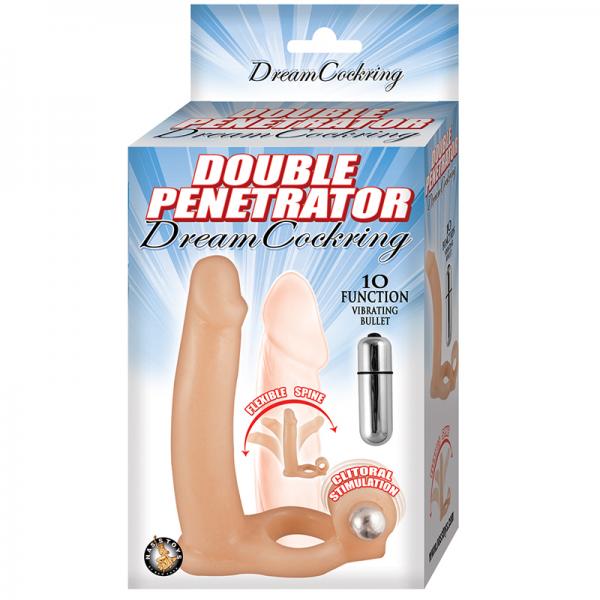 Double Penetrator Dream Cockring Beige